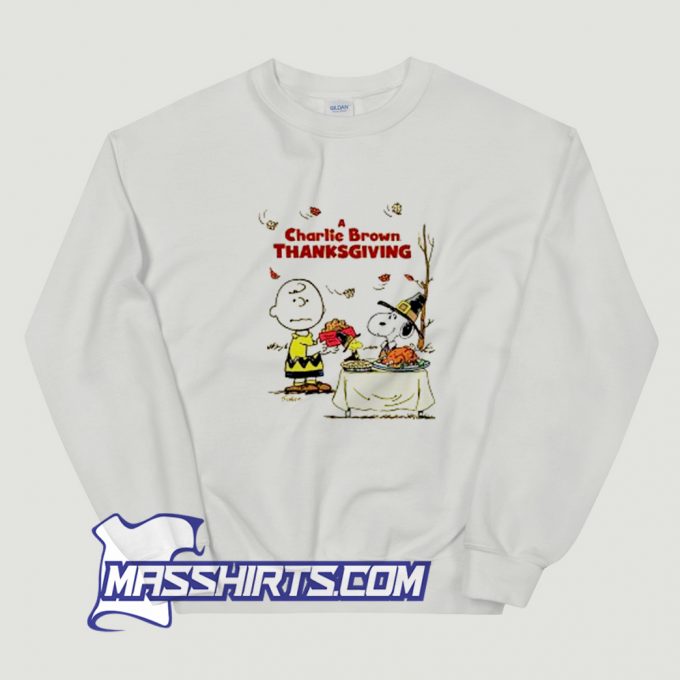 A Charlie Brown Thanksgiving Snoopy Sweatshirt On Sale
