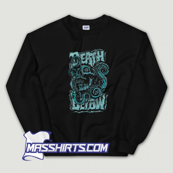 Awesome Death From Below Skeleton Octopus Sweatshirt