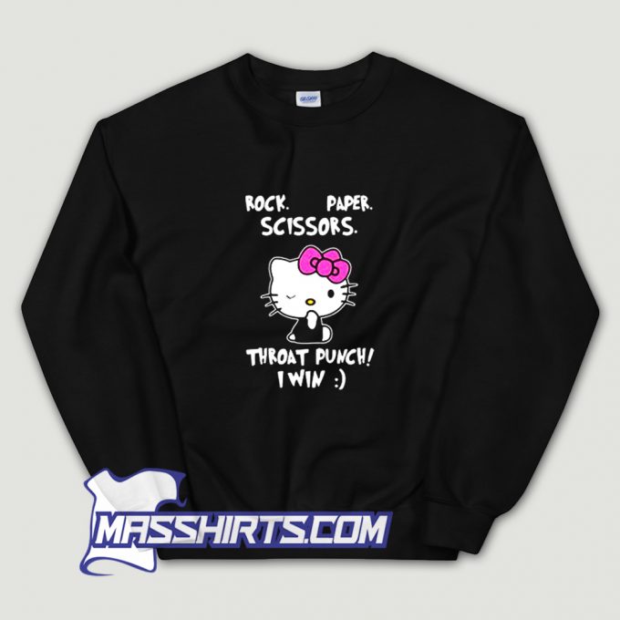 Cheap Hello Kitty Rock Paper Sweatshirt