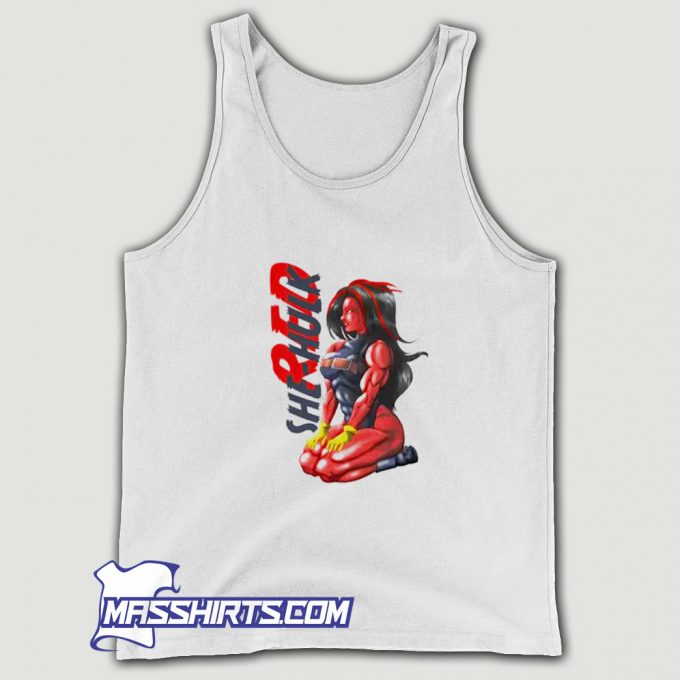 Cheap She Hulk Red Tank Top