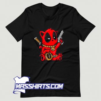 Classic Kittypool Deadpool T Shirt Design