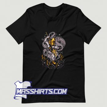 Cool Sea Monster Hunter Art T Shirt Design