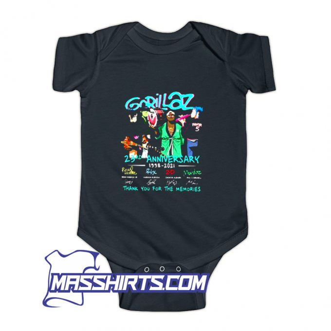 Gorillaz Band 23rd Anniversary 1998 2021 Baby Onesie