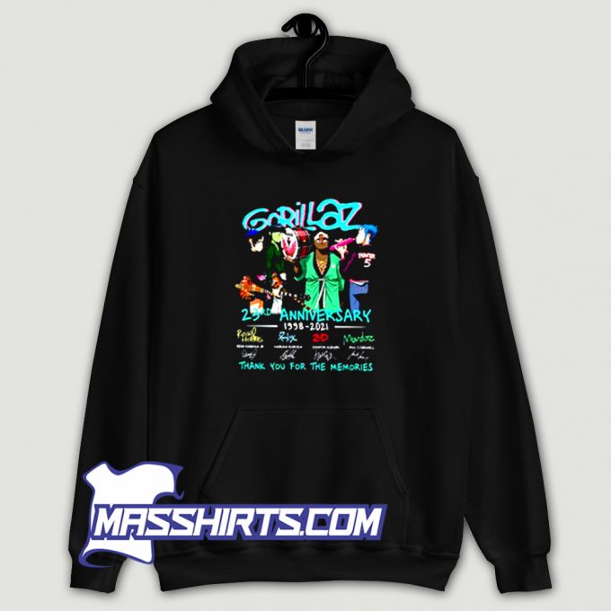 Gorillaz Band 23rd Anniversary 1998 2021 Hoodie Streetwear