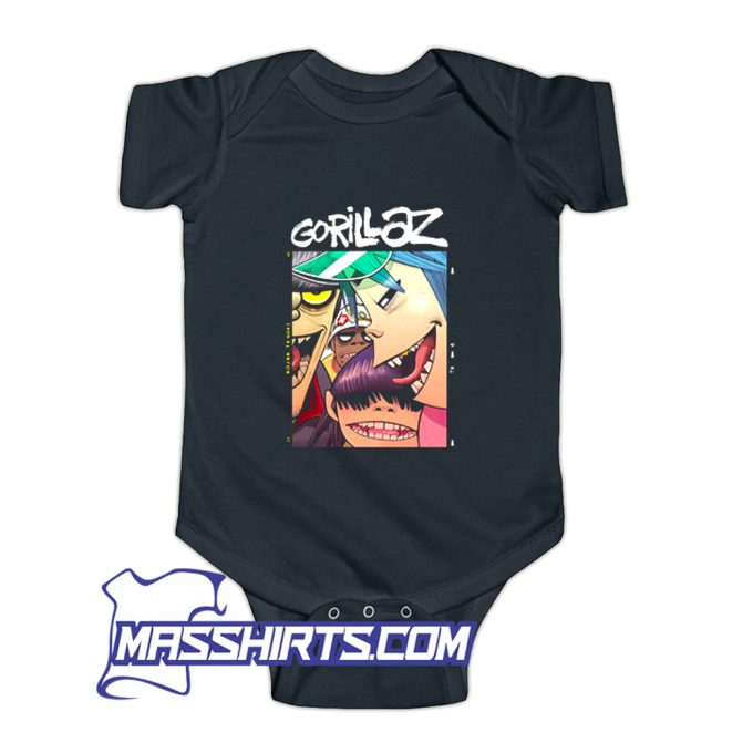 Gorillaz Face Baby Onesie