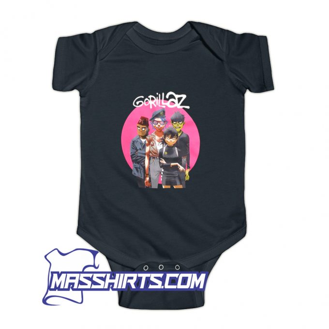 Gorillaz Humanz Group Baby Onesie