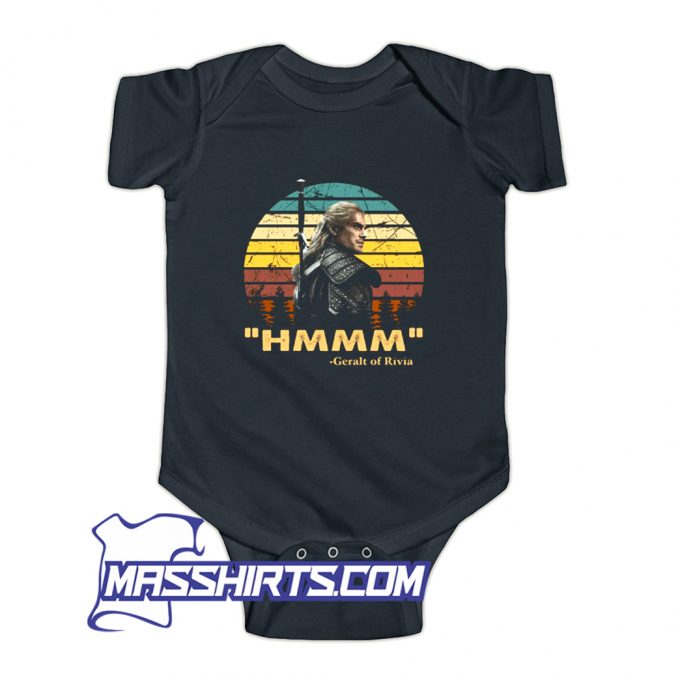 Hmmm Geralt Witcher Games Baby Onesie On Sale