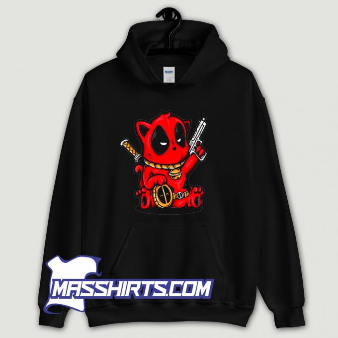 Kittypool Deadpool Hoodie Streetwear On Sale