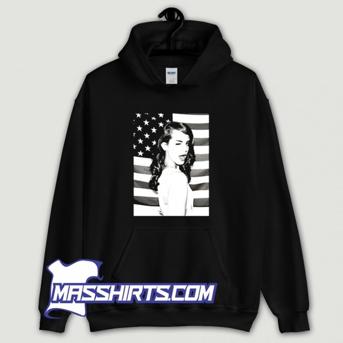 Lana Del Rey American Flag Hoodie Streetwear On Sale