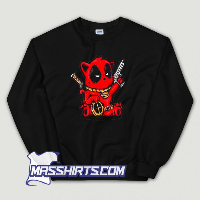 New Kittypool Deadpool Sweatshirt