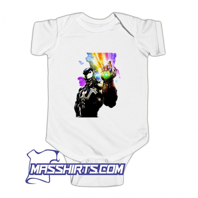 New Venom Infinity Gauntlet Clayton Baby Onesie