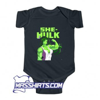 She Hulk Comic Baby Onesie