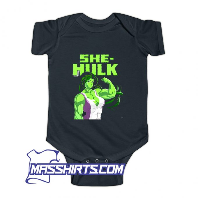 She Hulk Comic Baby Onesie