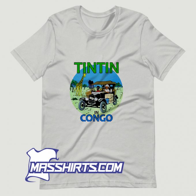 Tintin In Congo T Shirt Design On Sale