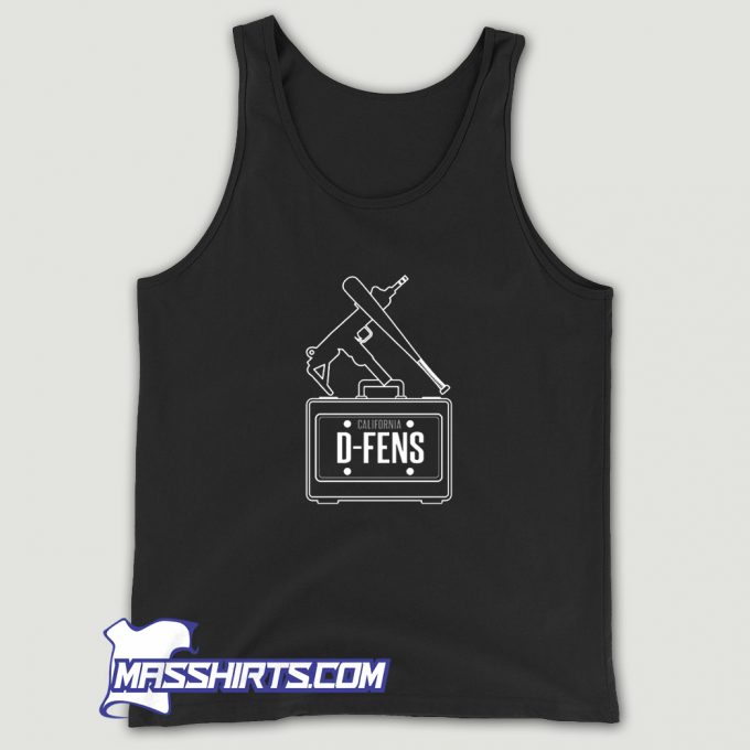 Vintage D Fens License Plate Tank Top