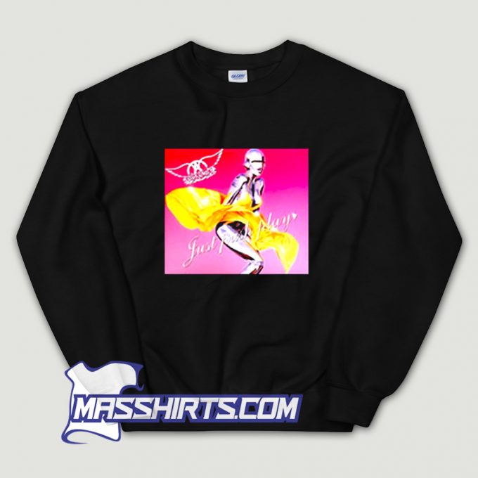 Best Aerosmith Just Push Play Album Sweatshirt