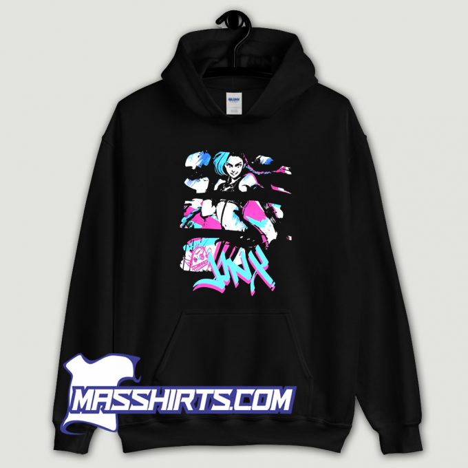 Best Arcane Jinx On Neon Effect Hoodie Streetwear