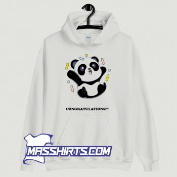 Best Congratulations Panda Hoodie Streetwear