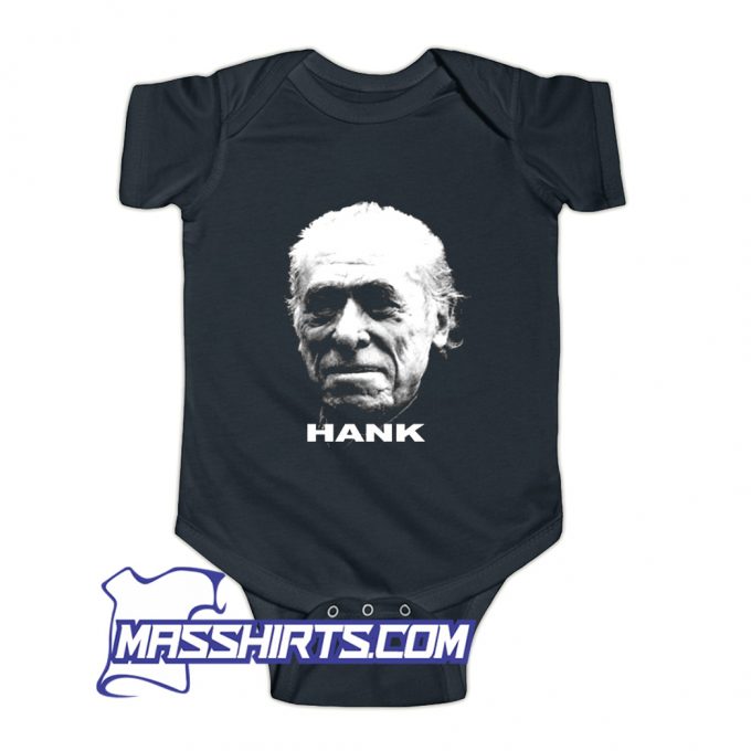 Charles Bukowski Hank Baby Onesie