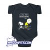Charlie Brown And Snoopy Saying That Miss Baby Onesie