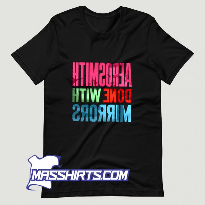 Cheap Aerosmith Done With Mirrors Album T Shirt Design