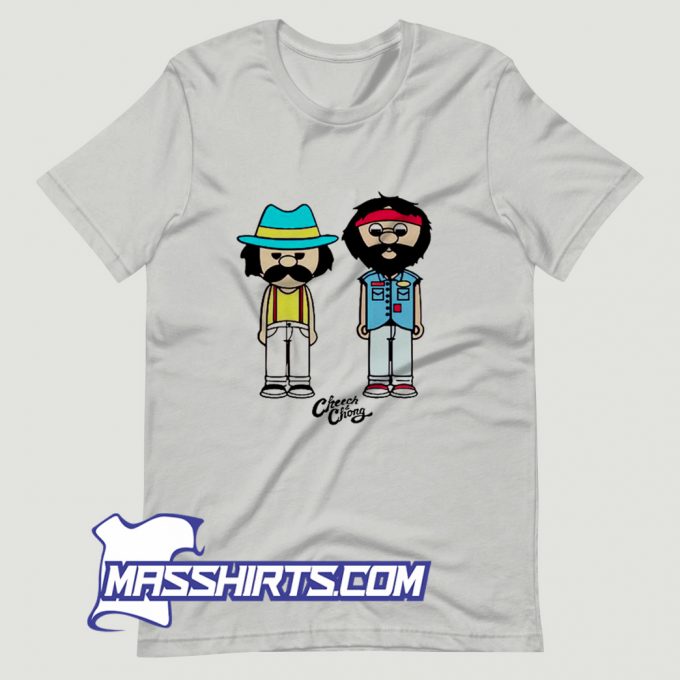 Cheech And Chong Little Cartoon Character T Shirt Design