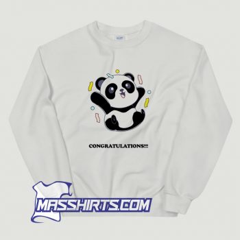 Classic Congratulations Panda Sweatshirt