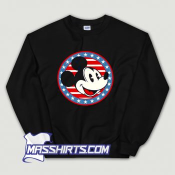 Classic Disney Mickey Mouse Red White And Blue Sweatshirt