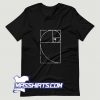 Classic Fibonacci Spiral Mathematics T Shirt Design