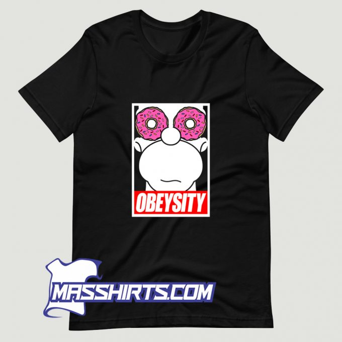 Classic Obeysity Donuts T Shirt Design