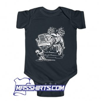 Concrete Mixer Cement Truck And Driver Baby Onesie