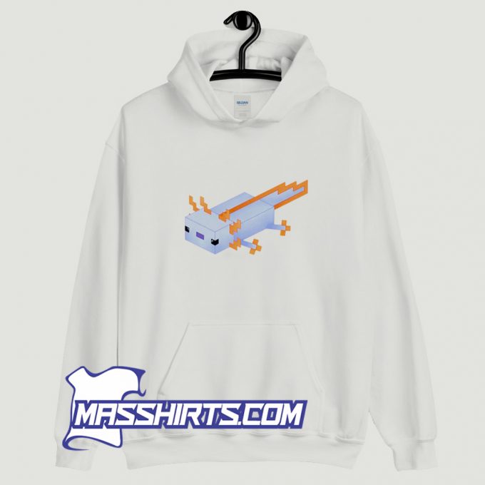 Cool Blue Minecraft Axolotl Hoodie Streetwear