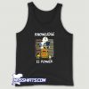 Cool Charlie Brown and Snoopy knowledge Is Power Tank Top