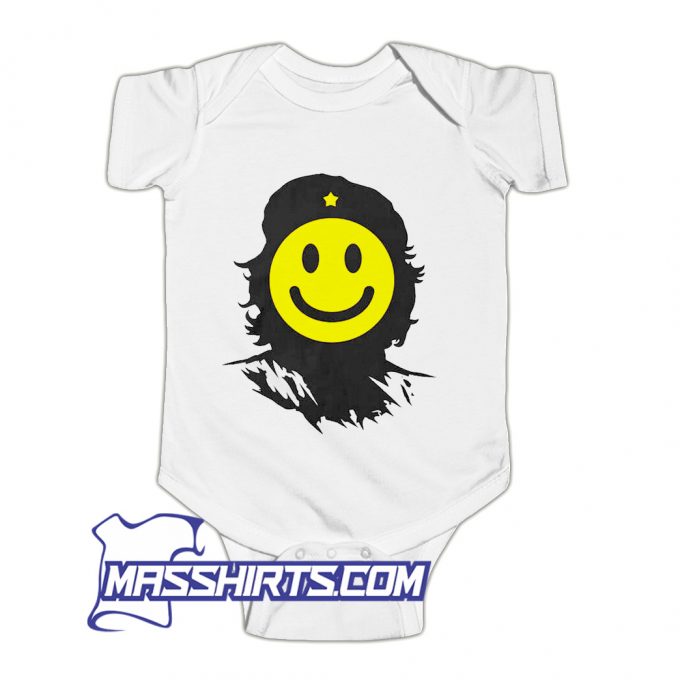 Cool Che Guevara Smile Face Emoticon Baby Onesie