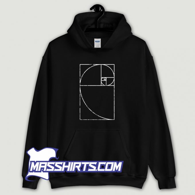 Cool Fibonacci Spiral Mathematics Hoodie Streetwear