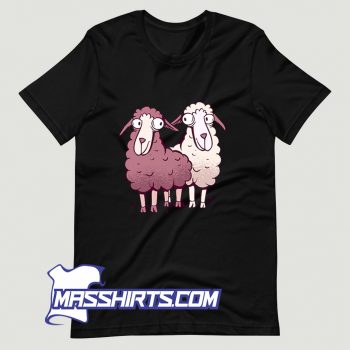 Cool Sheep Cartoon Farming T Shirt Design