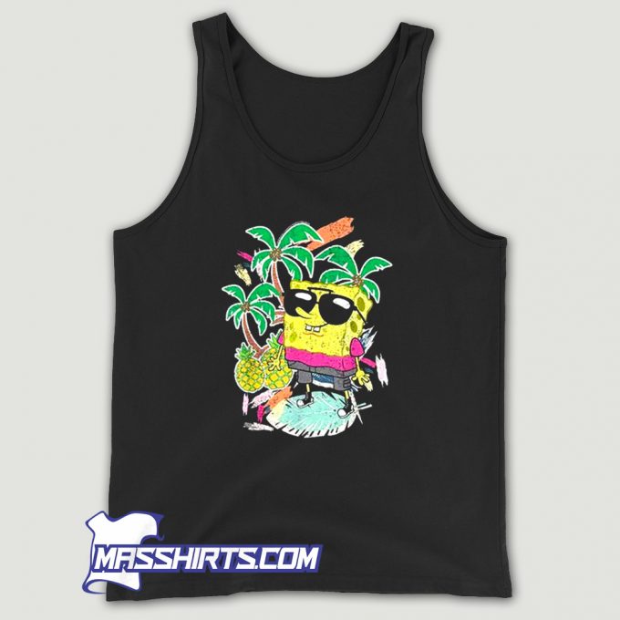 Cool SpongeBob SquarePants Tropical Tank Top