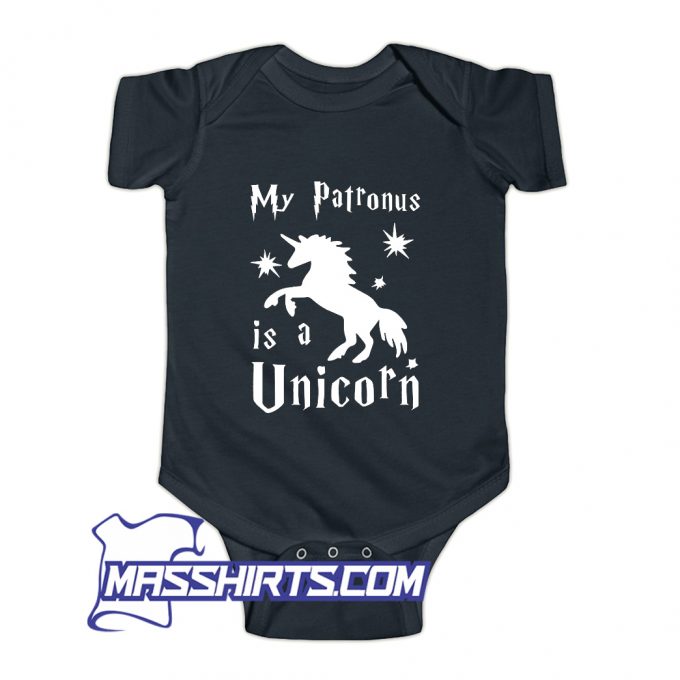 Cute My Patronus Is A Unicorn Harry Potter Baby Onesie