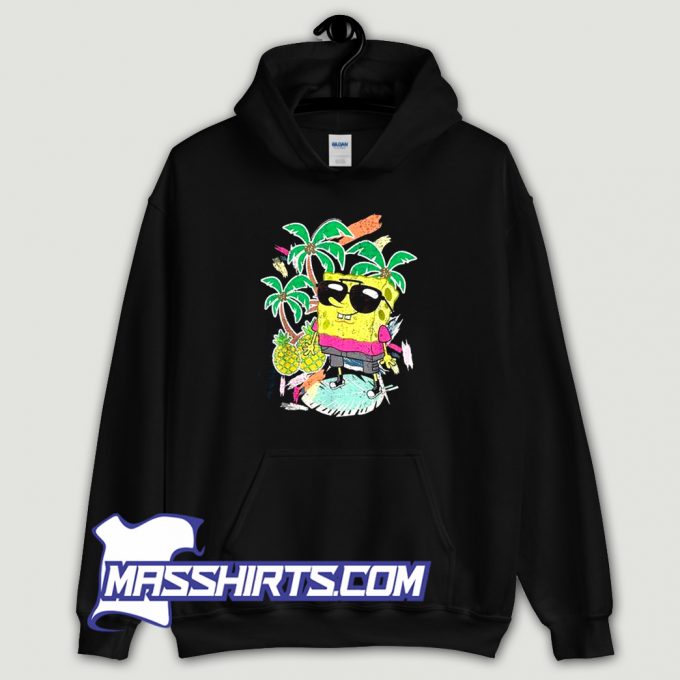 Cute SpongeBob SquarePants Tropical Hoodie Streetwear