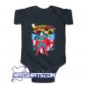 Dc Comics Superman Stars And Stripes Poster Baby Onesie