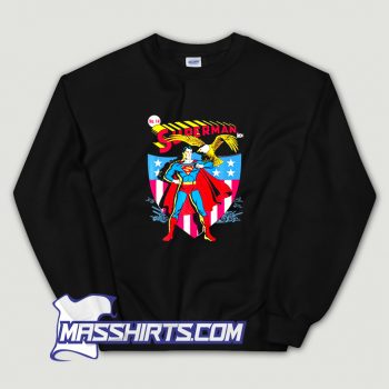 Dc Comics Superman Stars And Stripes Poster Funny Sweatshirt