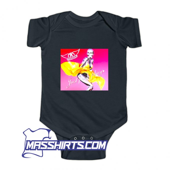 New Aerosmith Just Push Play Album Baby Onesie