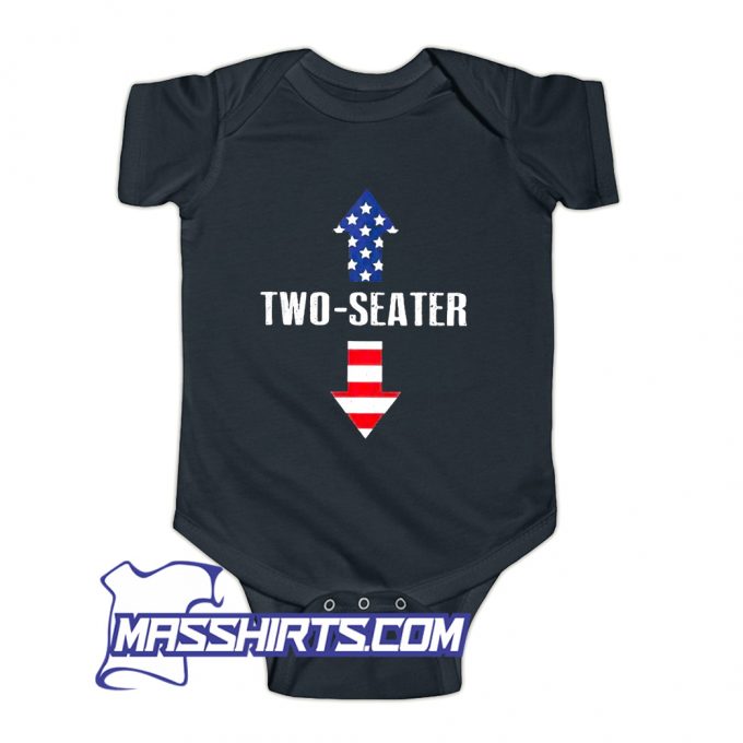 Two Sweater American Flag Arrows Patriot Baby Onesie