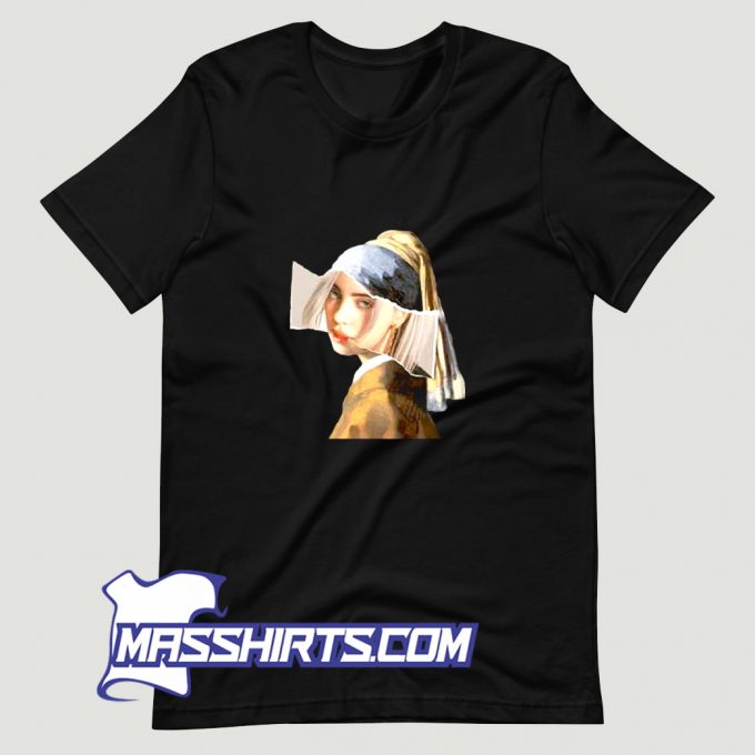 Vintage Billie Eilish x Art Johannes Vermeer T Shirt Design