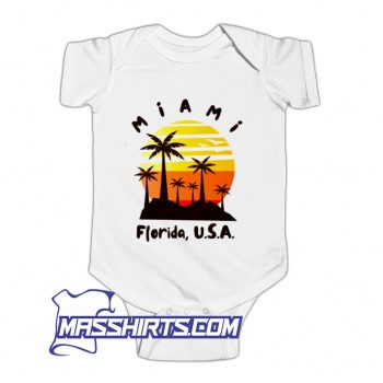 Vintage Miami Floridians USA Baby Onesie