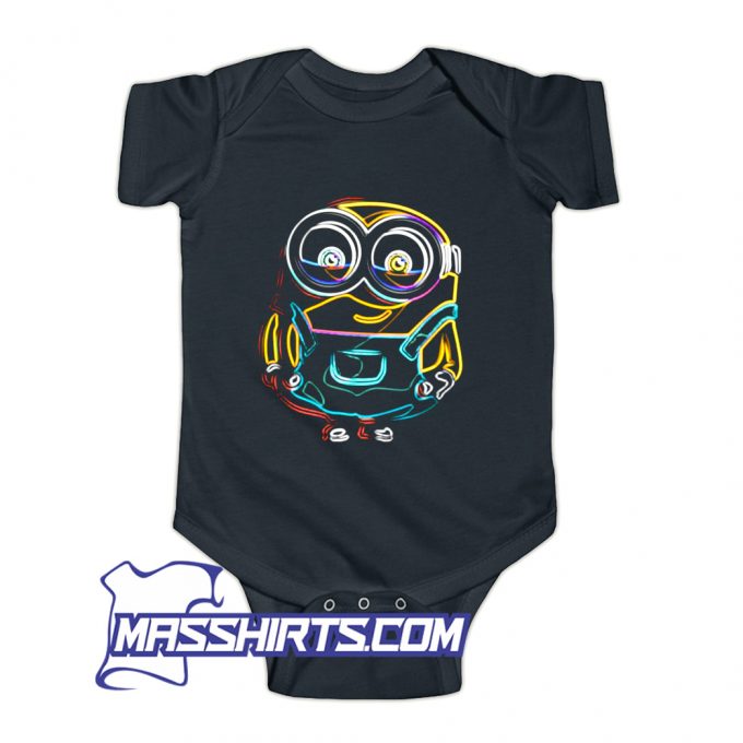 Vintage Minions Neon Baby Onesie