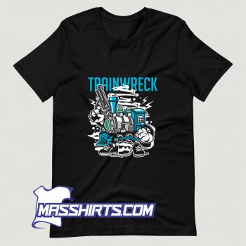 Weed Strain Characters Trainwreck T Shirt Design On Sale