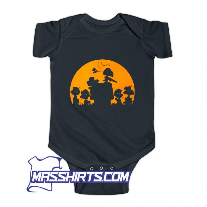 Zombie Charlie Brown Halloween Baby Onesie