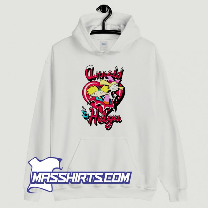 Arnold And Helga Broken Heart Hoodie Streetwear On Sale