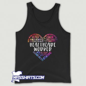 Awesome Healthcare Worker Empathetic Strong Heart Tank Top